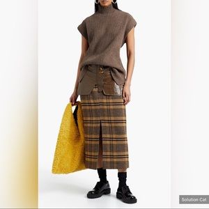 Ganni Ribbed-knit turtleneck top